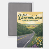 Decorah Iowa Travel Magnet (Vorderseite/Rückseite)