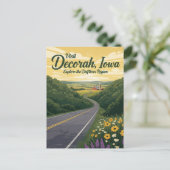 Decorah Iowa Travel Postkarte (Stehend Vorderseite)