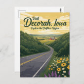 Decorah Iowa Travel Postkarte (Vorne/Hinten)