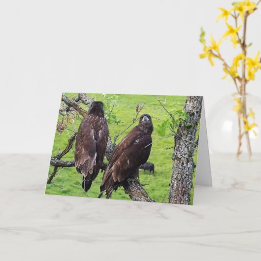 Decorah North Eagles: Der Erdbeermond Karte (Gelbe Blume)