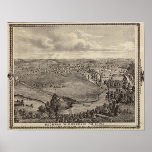 Decorah, Winnesheik Co., Iowa Poster (Vorne)