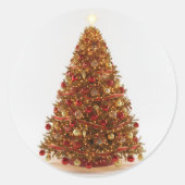 Decorated Christmas Tree Designed Sticker (Vorderseite)