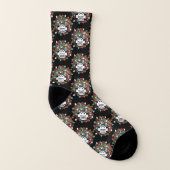 Decorated Covid-19 Pathogen Quarantine Christmas Socken (Rechts - Außen)