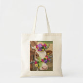 Decorated cow tote bag tragetasche (Vorne)