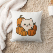 Decoratief Kussen – Schattige Pompoen Pomeranian Kissen (Decke)