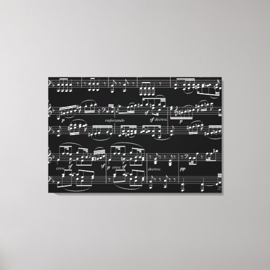decorating with musical notes leinwanddruck (Vorderseite)