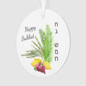 Decoration for the Sukkah Happy Sukkot Ornament (Vorderseite)