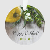 Decoration for the Sukkah Happy Sukkot Ornament (Vorderseite)