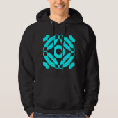 Decorative 02 - Cyan Hoodie (Vorderseite)