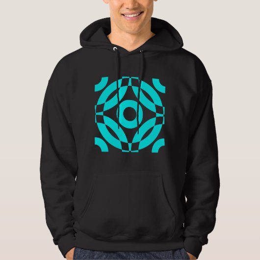 Decorative 02 - Cyan Hoodie (Vorderseite)