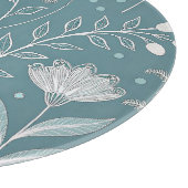 Decorative 12 Inch Glass Cutting Board for Kitchen Schneidebrett (Ecke)