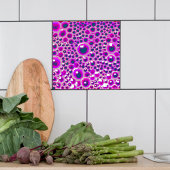 Decorative 4" Fliesenglanzblase in magenta Fliese