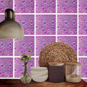 Decorative 4" Fliesenglanzblase in magenta Fliese