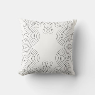 Decorative abstract ornament with spiral motifs kissen
