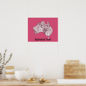 Decorative Australia Map Art Poster (Küche)