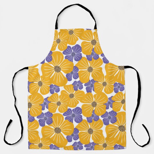 Decorative beautiful abstract modern style floral schürze (Vorderseite)