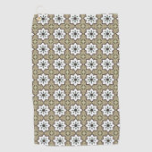 Decorative beige background patterned golfhandtuch (Vorderseite)