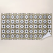 Decorative beige background patterned strandtuch (Vorderseite)