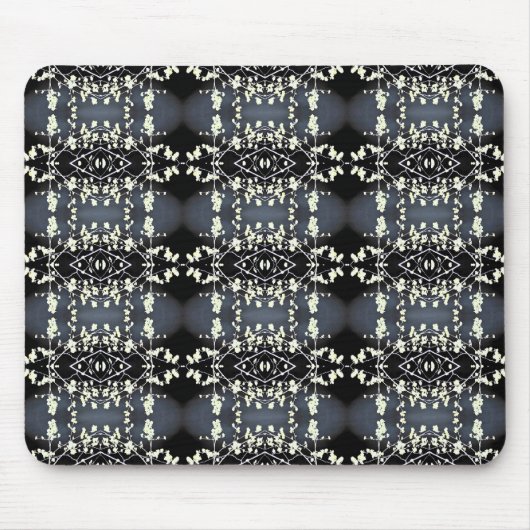 Decorative black and white pattern mousepad (Vorne)