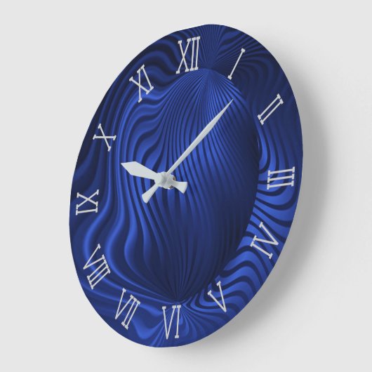 Decorative blaue Uhr (Winkel)