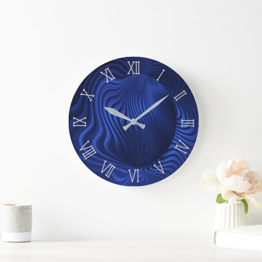 Decorative blaue Uhr (Zuhause)