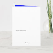 Decorative Blue Metal 1 Foto Collage Pensionierung Karte (Rückseite)