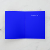 Decorative Blue Metal 1 Foto Collage Pensionierung Karte (Innenseite)