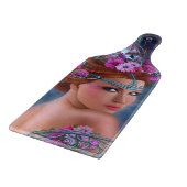 Decorative Blume Paddel Schneidebrett (Ecke)