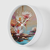 Decorative Blume Wanduhr (Winkel)