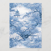 Decorative Border Chinoiserie Muster Rev ID1094 Menükarte (Rückseite)