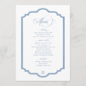 Decorative Border Chinoiserie Muster Rev ID1094 Menükarte (Vorderseite)