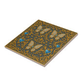 Decorative Butterfly Design in Gold and Blue Fliese (Seite)