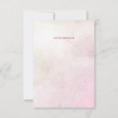 Decorative Cake Pink Bow Danke Karte (Rückseite)