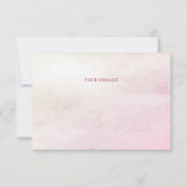 Decorative Cake Pink Bow Danke Karte (Rückseite)