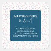 Decorative Candle Label Square Sticker (Vorderseite)