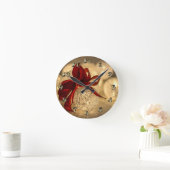Decorative Christmas Ball and Bow Runde Wanduhr (Zuhause)