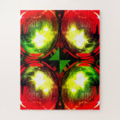 Decorative Christmas globes art Puzzle (Vertikal)