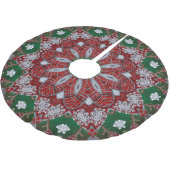 Decorative Christmas Tree Skirt Polyester Weihnachtsbaumdecke (Schrägansicht)