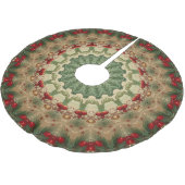 Decorative Christmas Tree Skirt Polyester Weihnachtsbaumdecke (Schrägansicht)