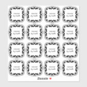 Decorative Clear Soy Candle Labels 2x2 Zoll (Blatt)