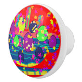 Decorative Coffee And Eggs Ceramic Drawer Pull Keramikknauf (Rechts)