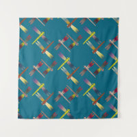 Decorative colored seamless pattern with cute drag