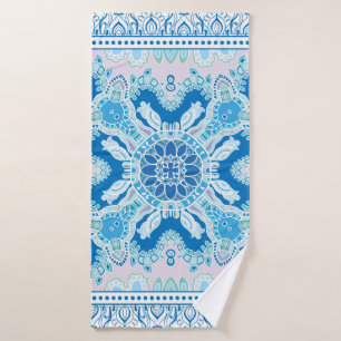 Decorative colorful ornament on white background, badehandtuch
