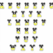 Decorative Disney Alphabet Aufkleber (Vorderseite)
