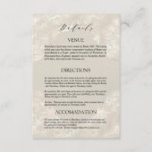 Decorative Dove Gray, Wine & rosa Rosen Hochzeit Begleitkarte (Vorderseite)