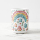 Decorative Easter Eggs Pastel Spring Rainbow Theme Kaffeetasse (Mittel)
