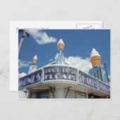 Decorative Eiscreme Postkarte (Vorne/Hinten)