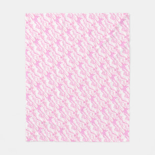 Decorative Elegant Soft Powder Pink Clouds Fleecedecke