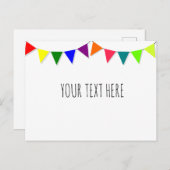 Decorative Flags Postkarte (Vorne/Hinten)