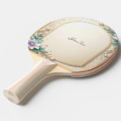 Decorative Floral Frame Ping Pong Paddle Tischtennis Schläger (Vorderseite)